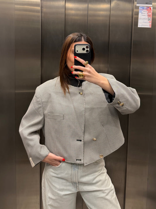 CROP GOLDEN BLAZER 027 vidalyestudio