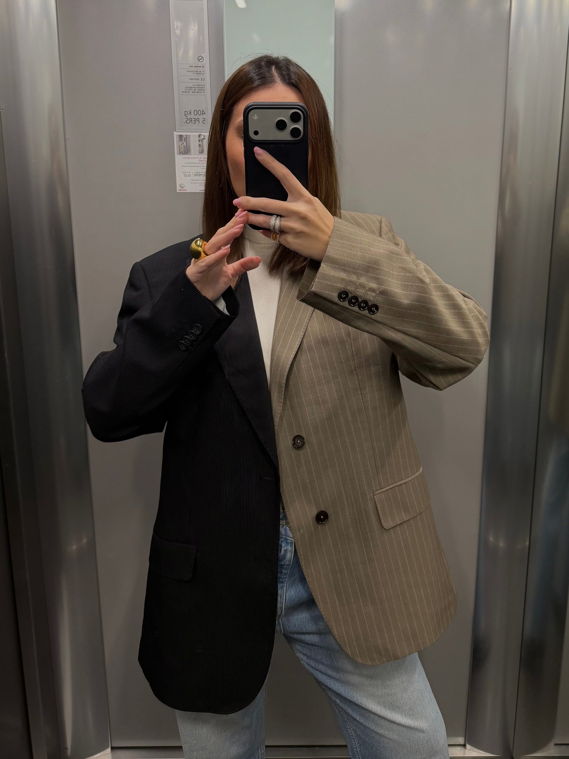 CONTRAST BLAZER 068 vidalyestudio