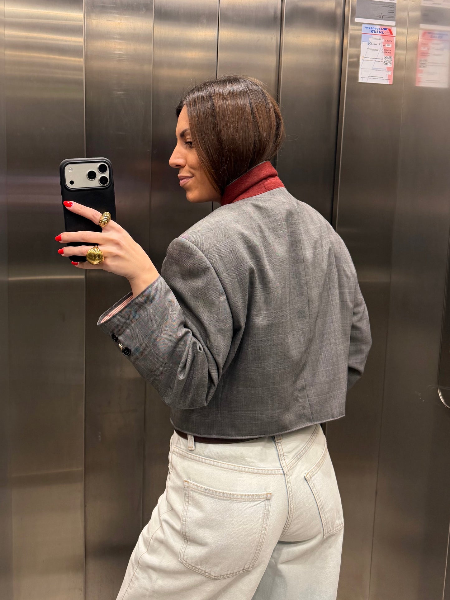 CROP GOLDEN BLAZER 028 vidalyestudio