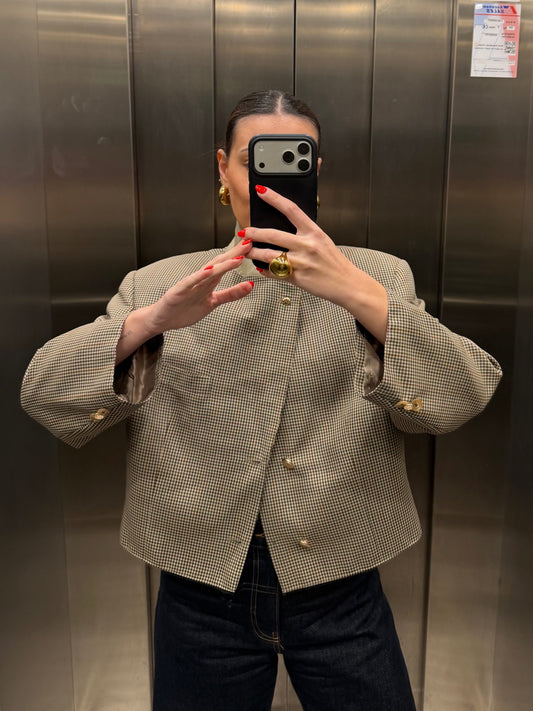 CROP GOLDEN BLAZER 023 vidalyestudio