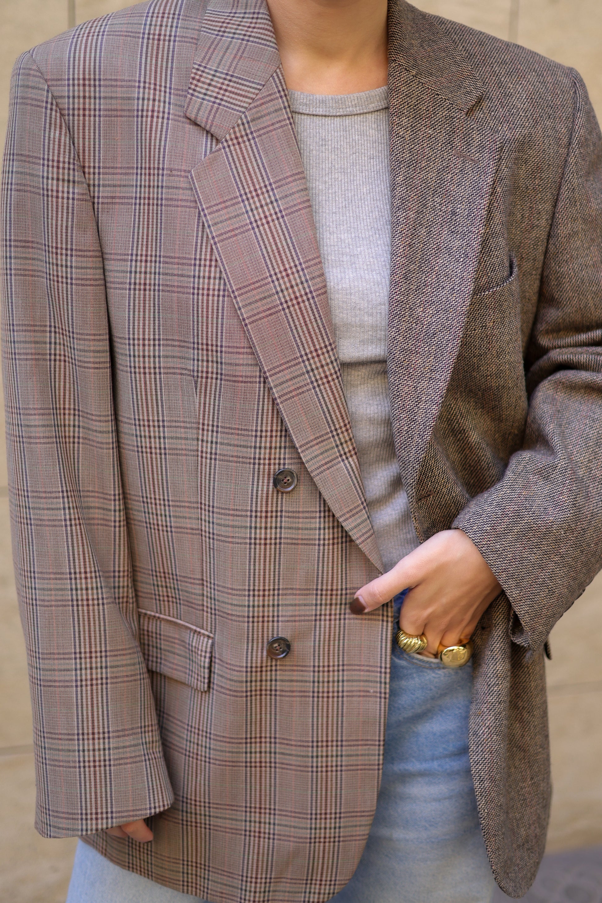 CONTRAST BLAZER 042 vidalyestudio