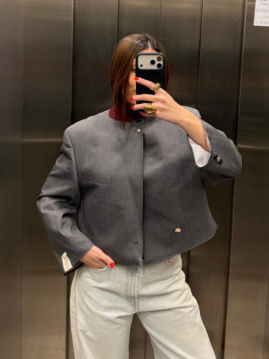 CROP GOLDEN BLAZER 030 vidalyestudio