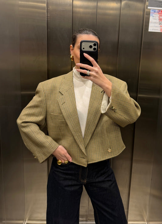 CROP GOLDEN BLAZER 010 vidalyestudio