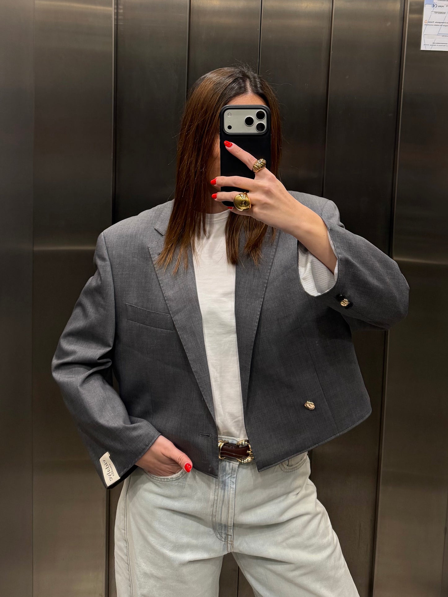 CROP GOLDEN BLAZER 030 vidalyestudio