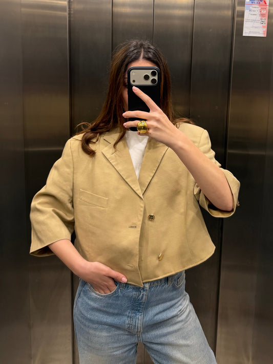 CROP GOLDEN BLAZER 059 vidalyestudio