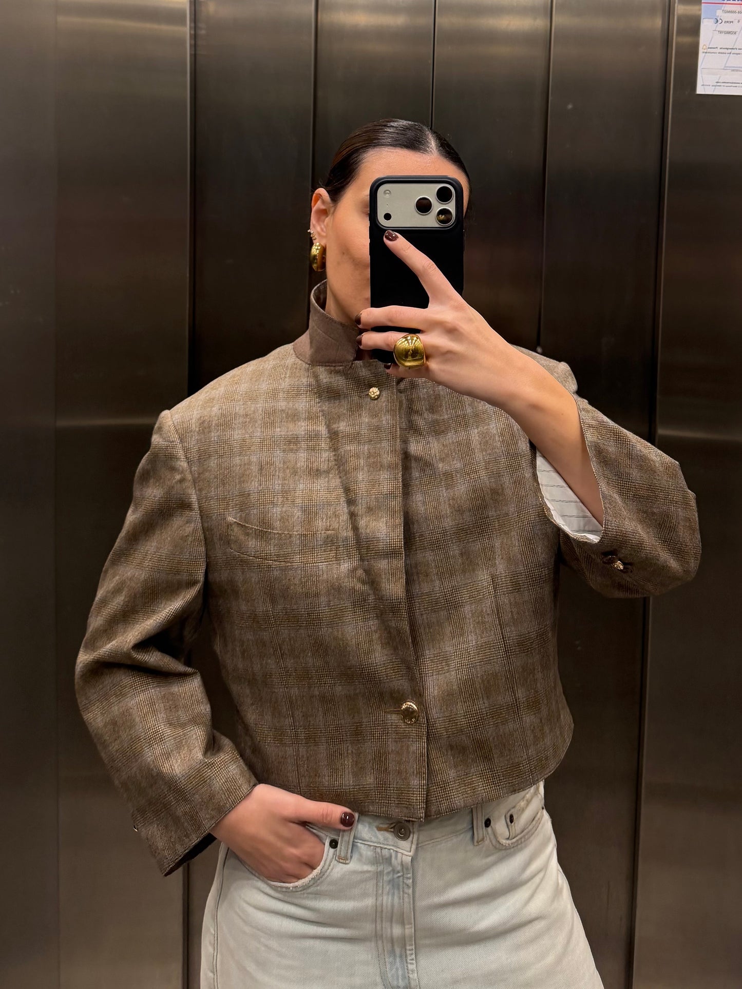 CROP GOLDEN BLAZER 044 vidalyestudio