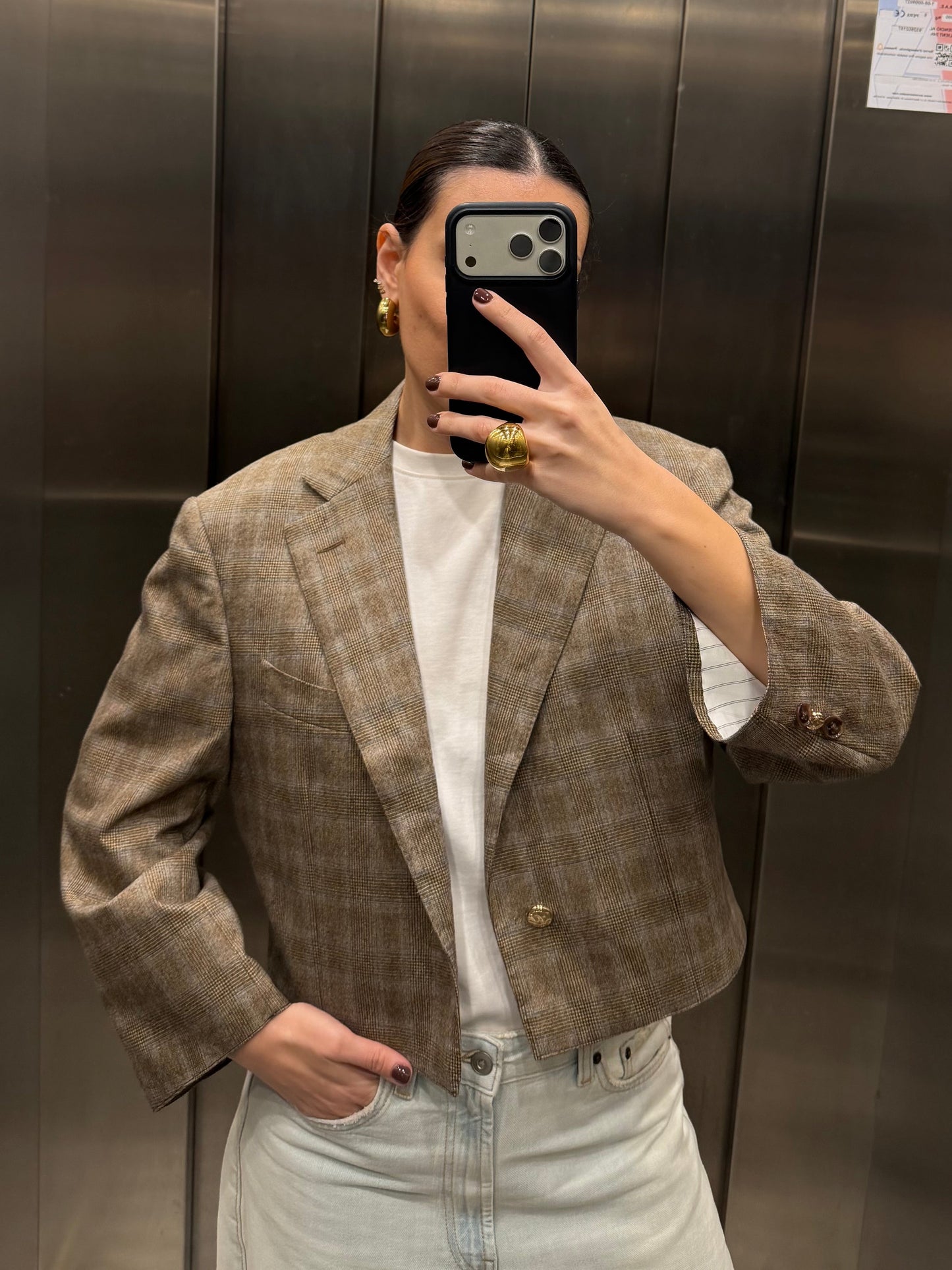 CROP GOLDEN BLAZER 044 vidalyestudio