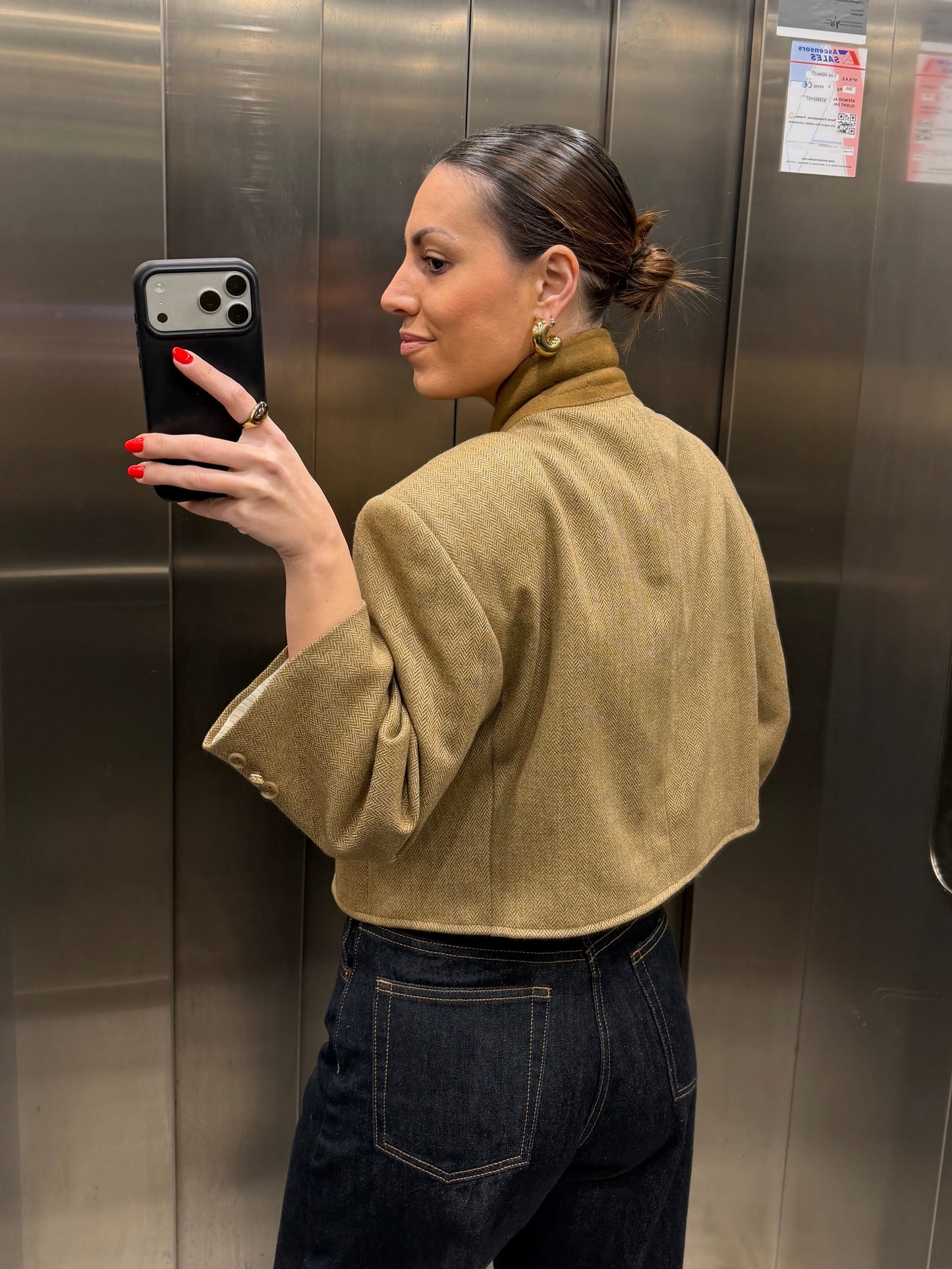 CROP GOLDEN BLAZER 017 vidalyestudio