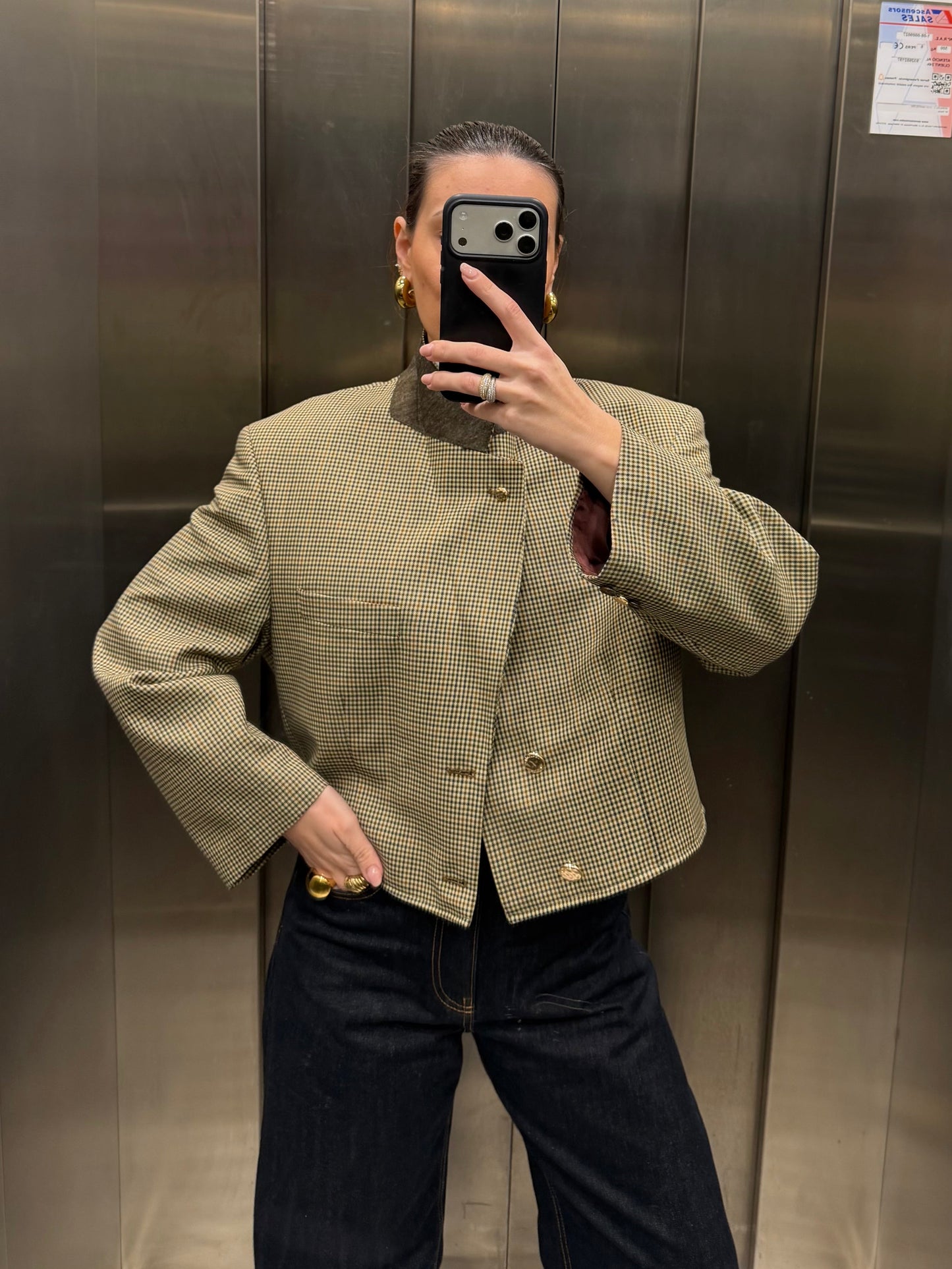 CROP GOLDEN BLAZER 009 vidalyestudio