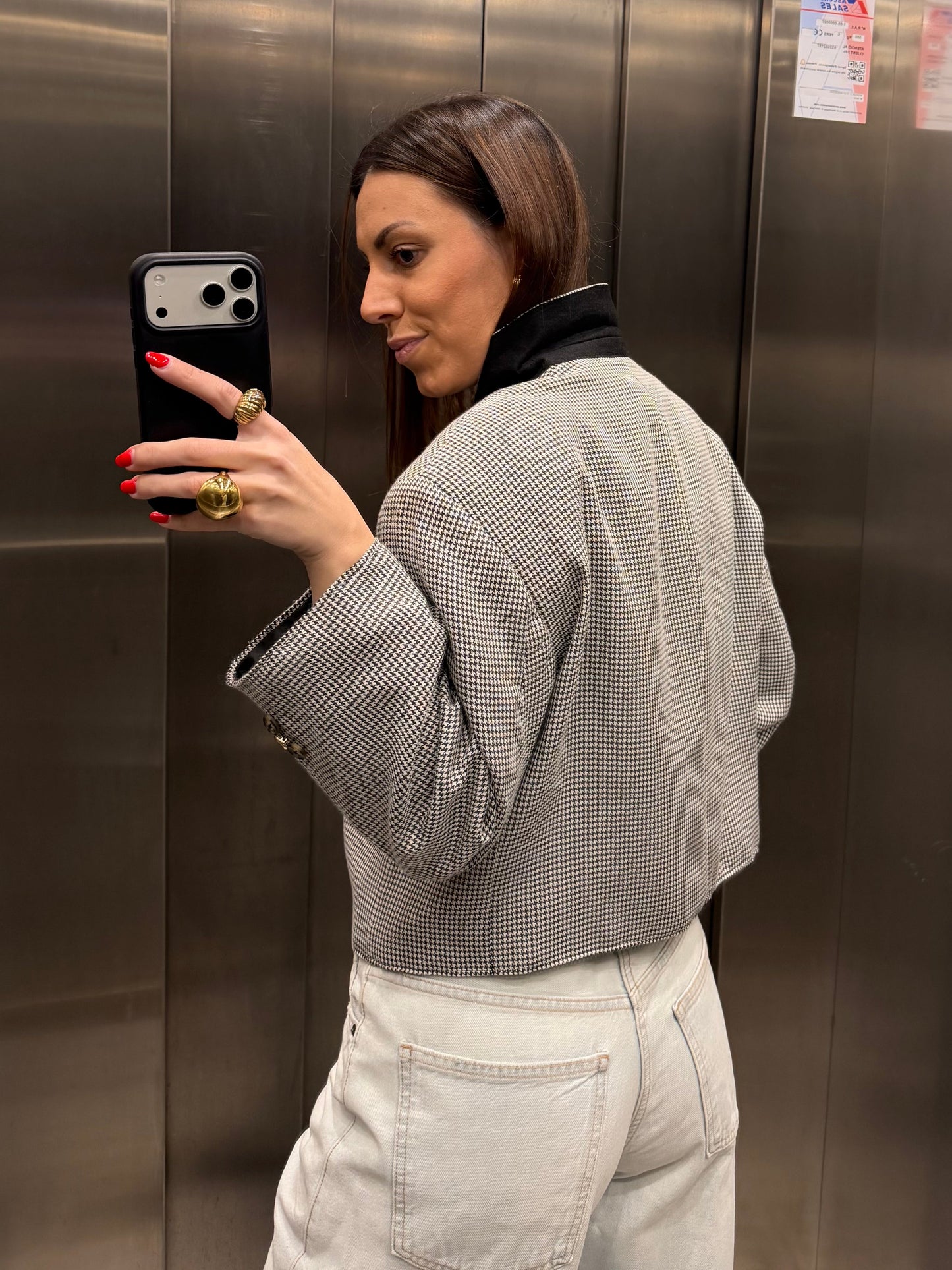 CROP GOLDEN BLAZER 027 vidalyestudio