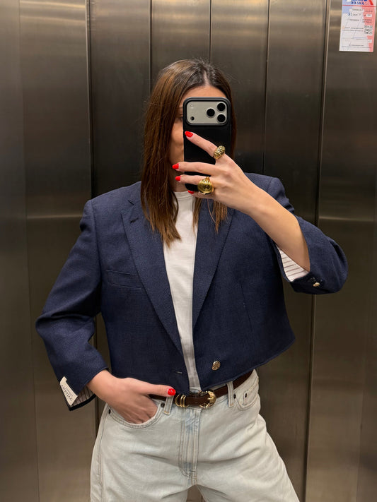 CROP GOLDEN BLAZER 034 vidalyestudio