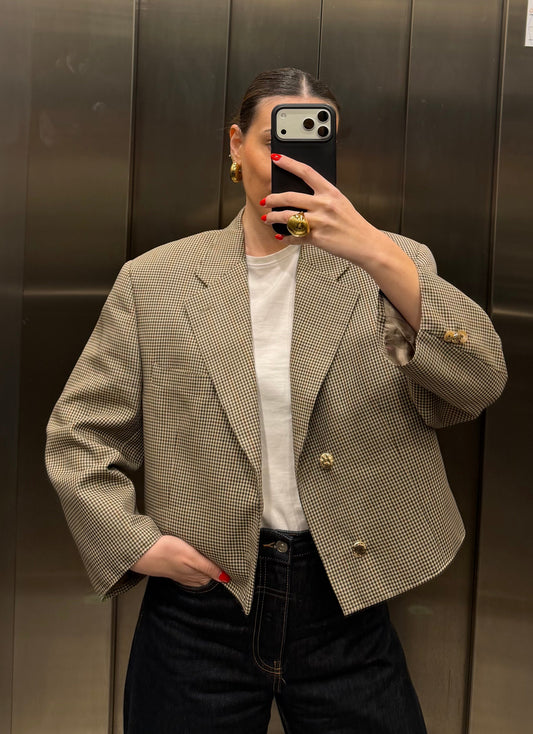 CROP GOLDEN BLAZER 023 vidalyestudio