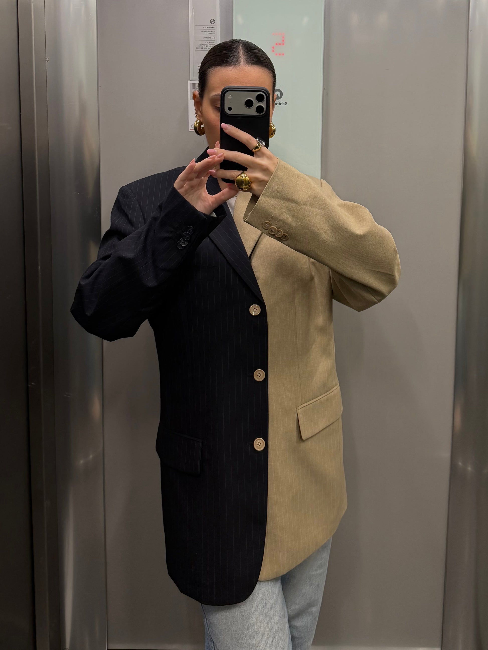 CONTRAST BLAZER 084 vidalyestudio