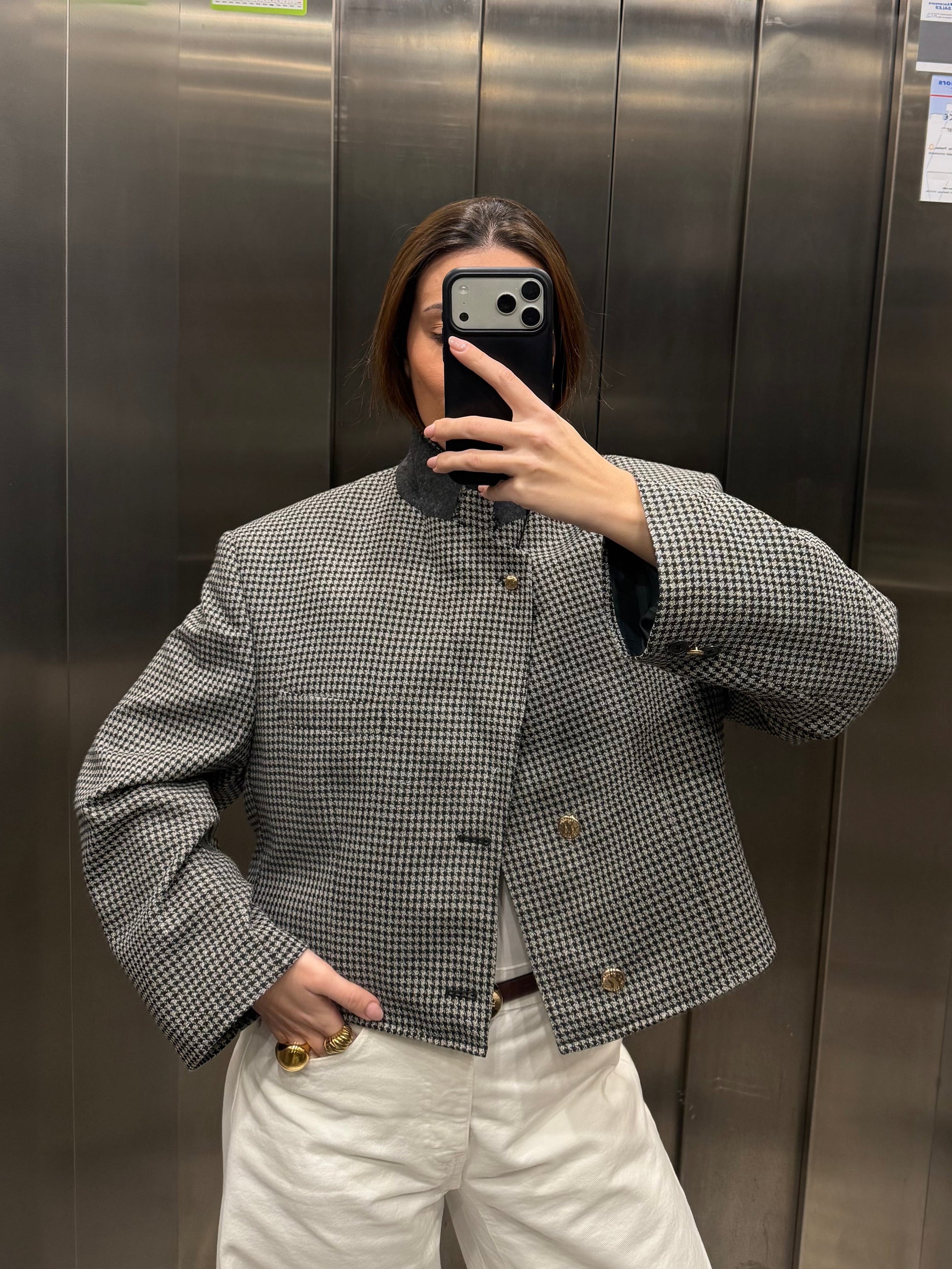 CROP GOLDEN BLAZER 001 vidalyestudio
