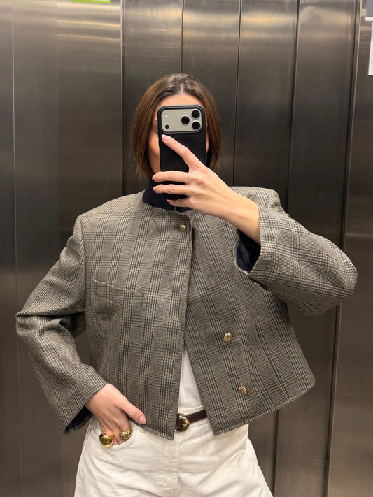 CROP GOLDEN BLAZER 003 vidalyestudio