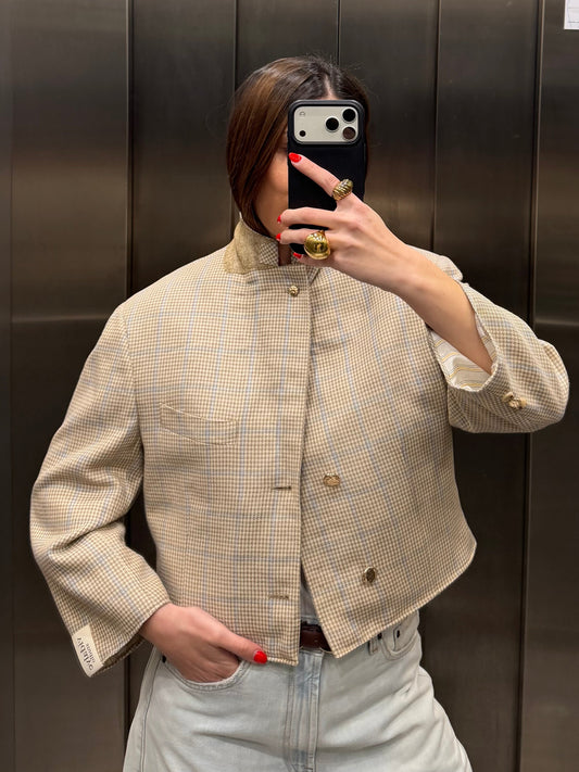 CROP GOLDEN BLAZER 031 vidalyestudio