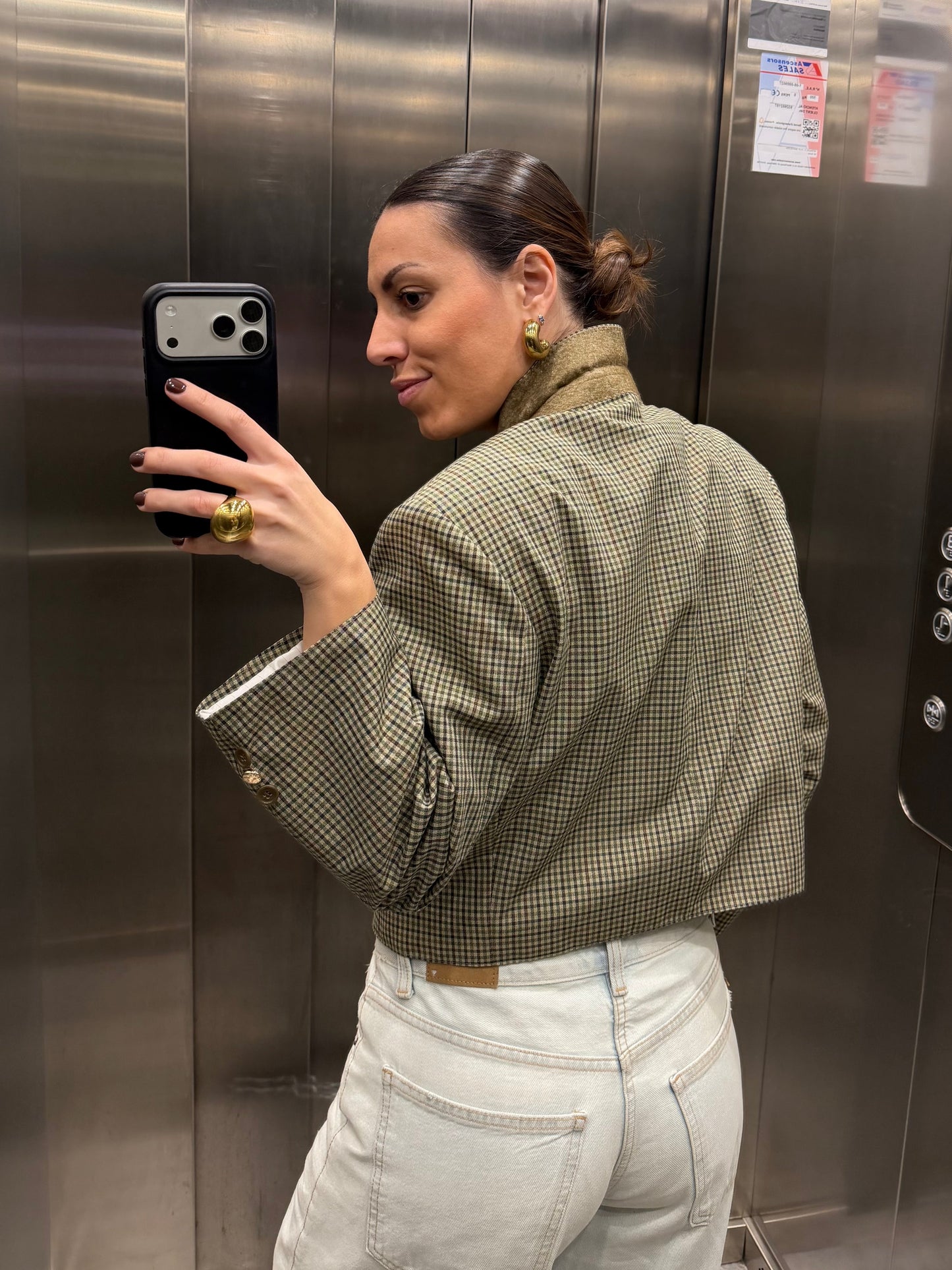 CROP GOLDEN BLAZER 043 vidalyestudio