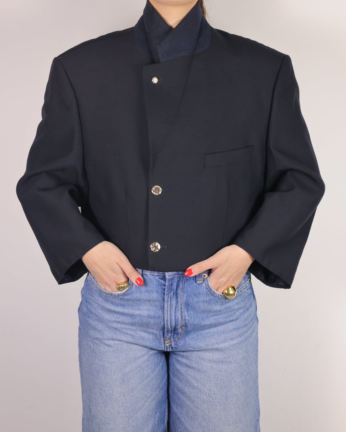 CROP GOLDEN BLAZER 2 vidalyestudio