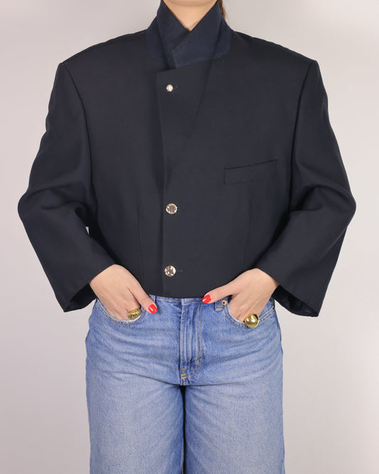 CROP GOLDEN BLAZER 2 vidalyestudio