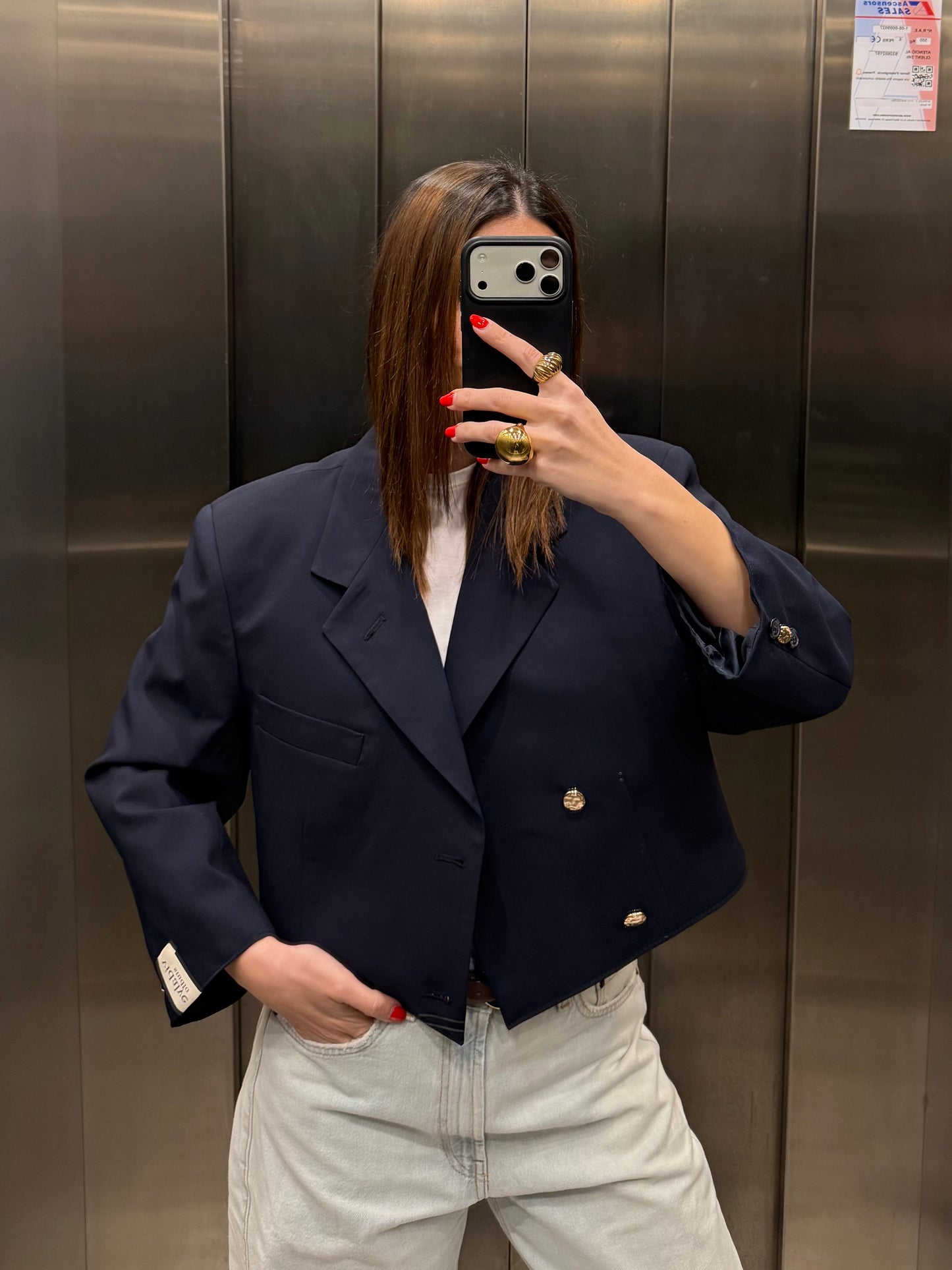 CROP GOLDEN BLAZER 033 vidalyestudio