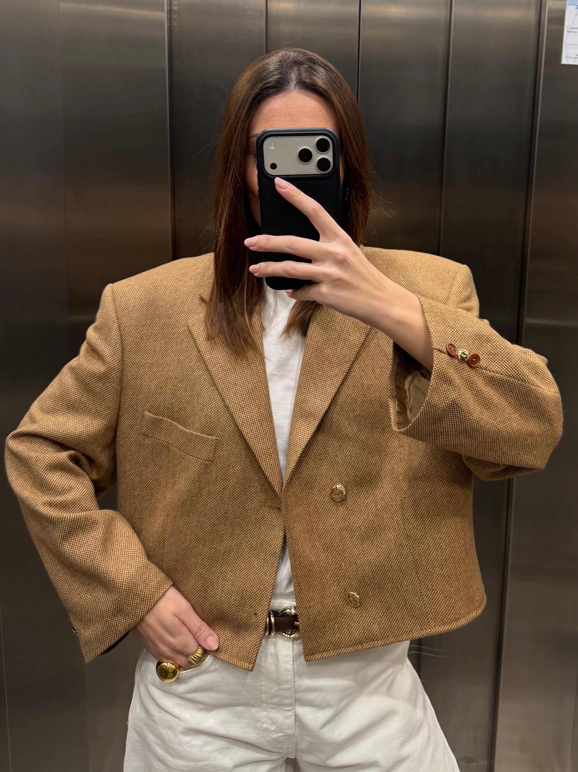 CROP GOLDEN BLAZER 005 vidalyestudio