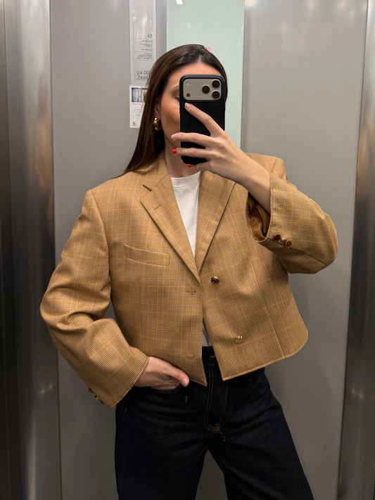 CROP GOLDEN BLAZER 037 vidalyestudio