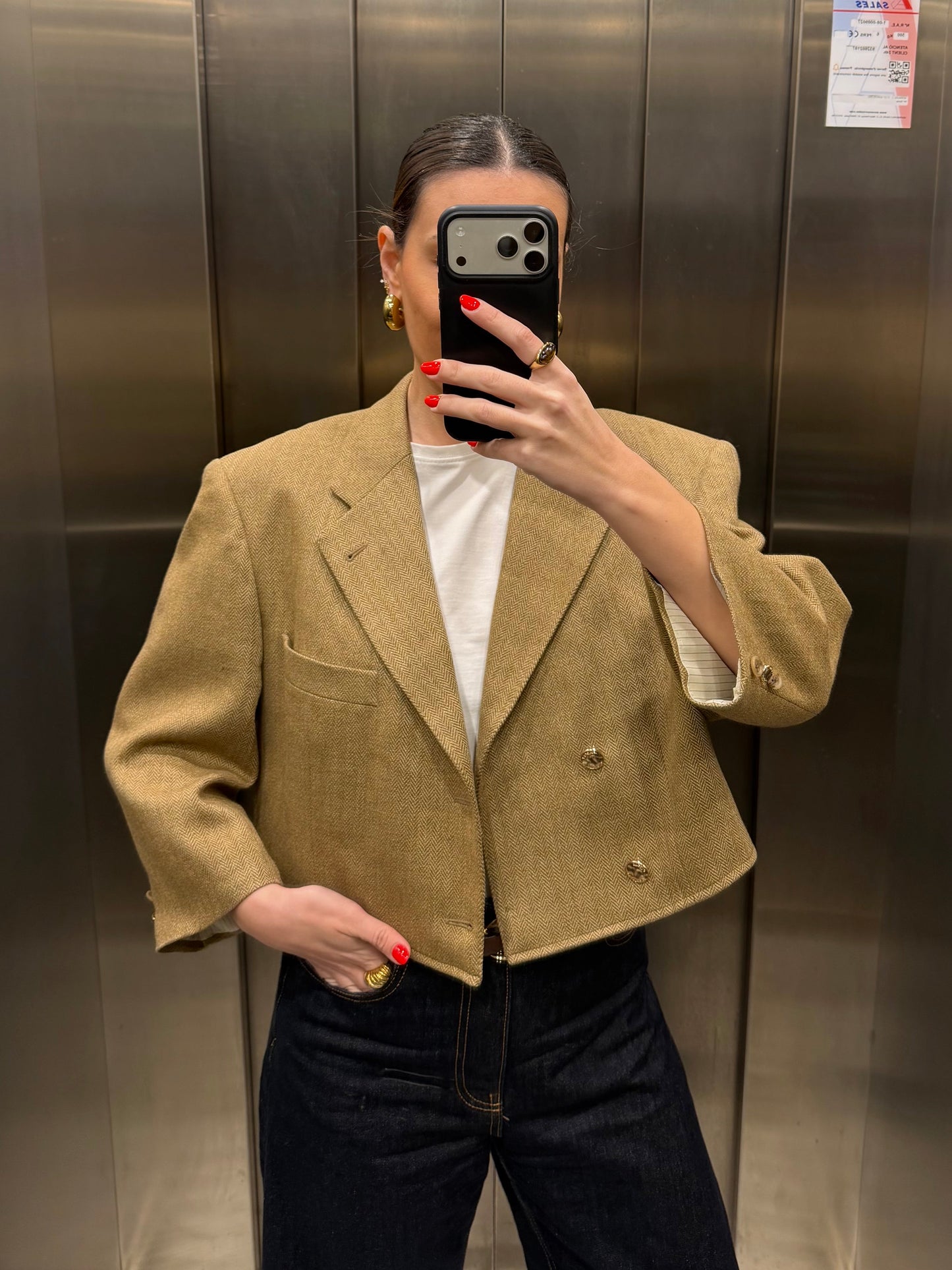 CROP GOLDEN BLAZER 017 vidalyestudio