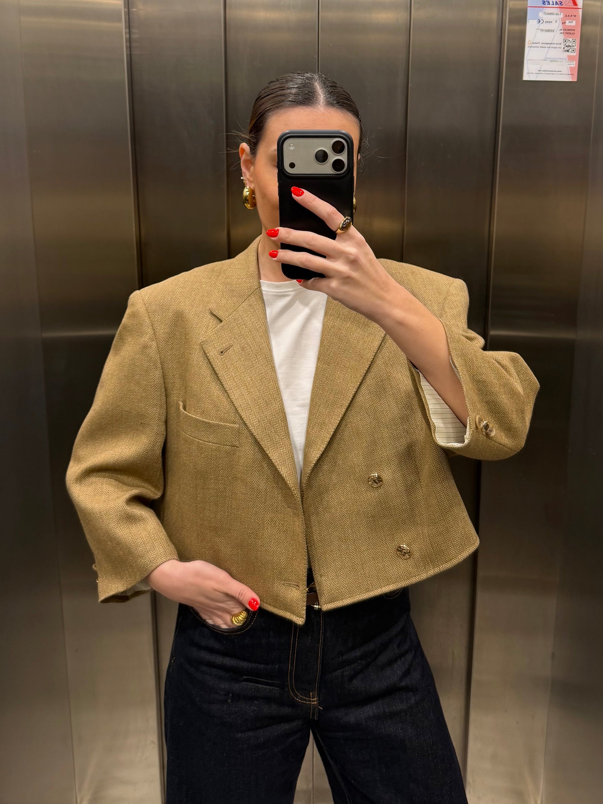CROP GOLDEN BLAZER 017 vidalyestudio