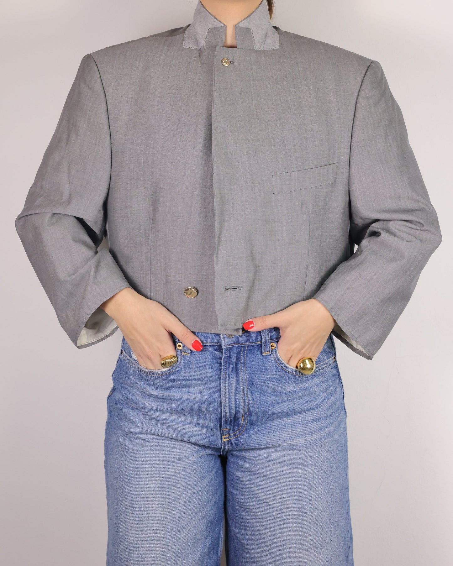 CROP GOLDEN BLAZER 4 vidalyestudio