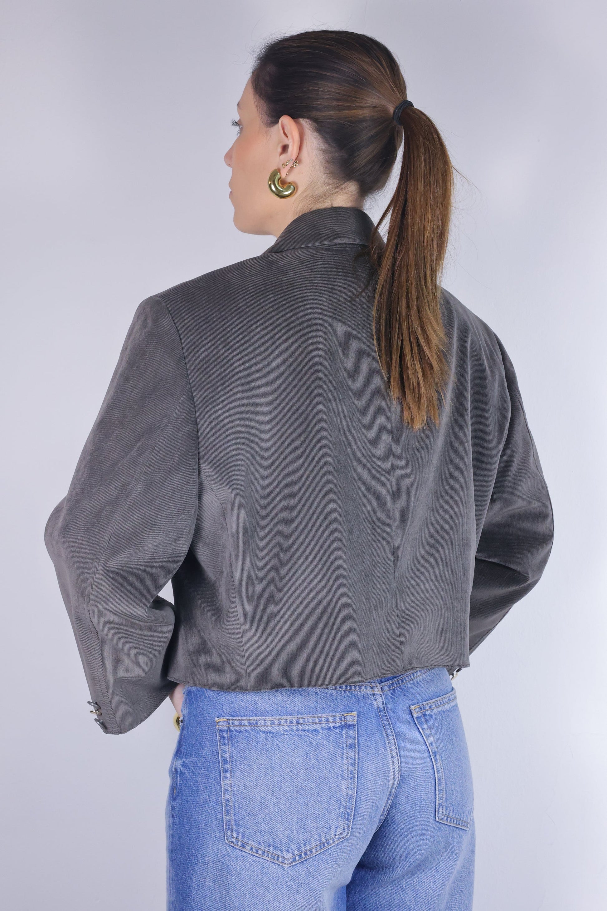 CROP GOLDEN BLAZER 11 vidalyestudio