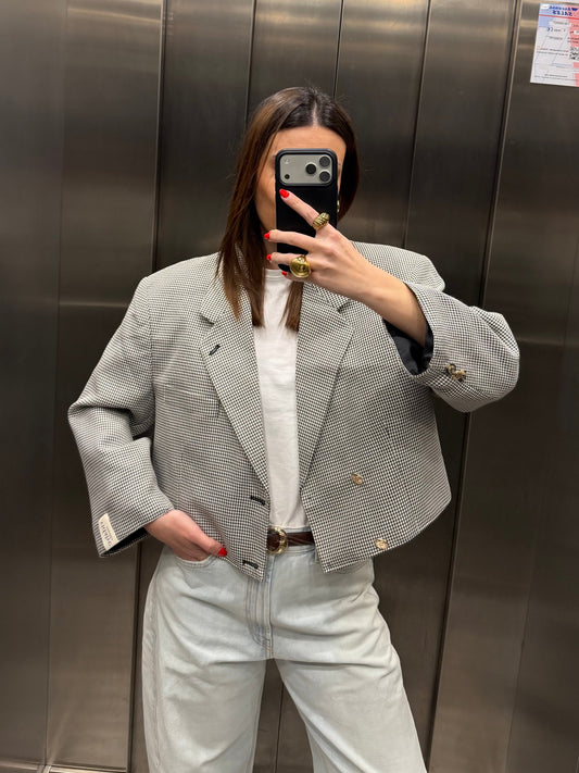 CROP GOLDEN BLAZER 027 vidalyestudio