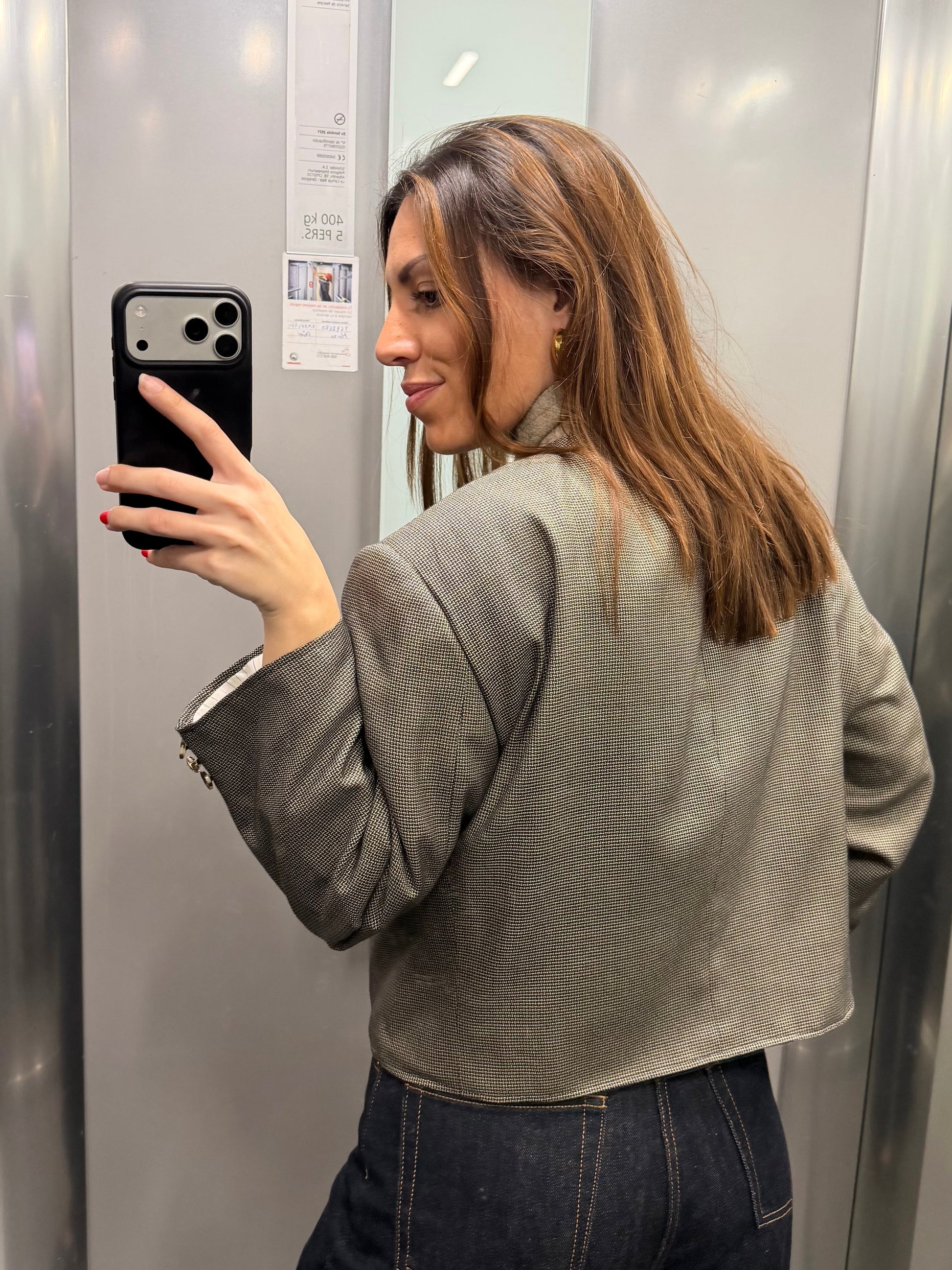 CROP LUXURY BLAZER LOEWE vidalyestudio