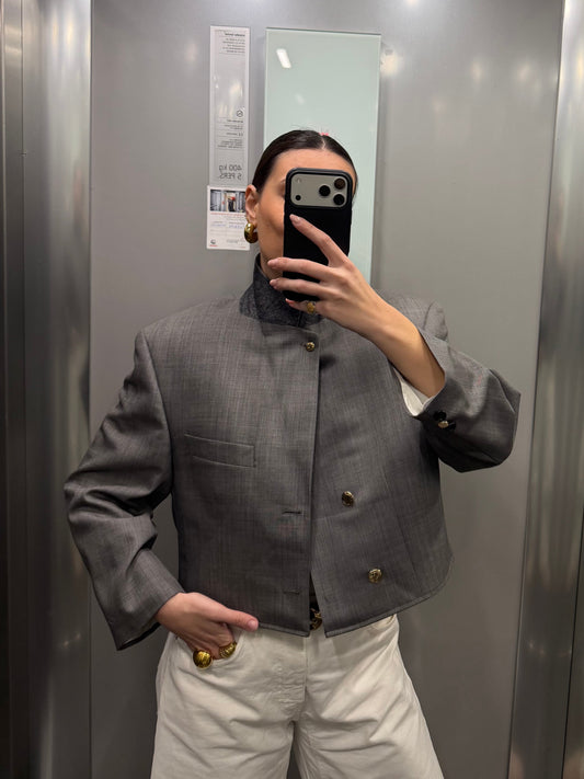 CROP GOLDEN BLAZER 013 vidalyestudio