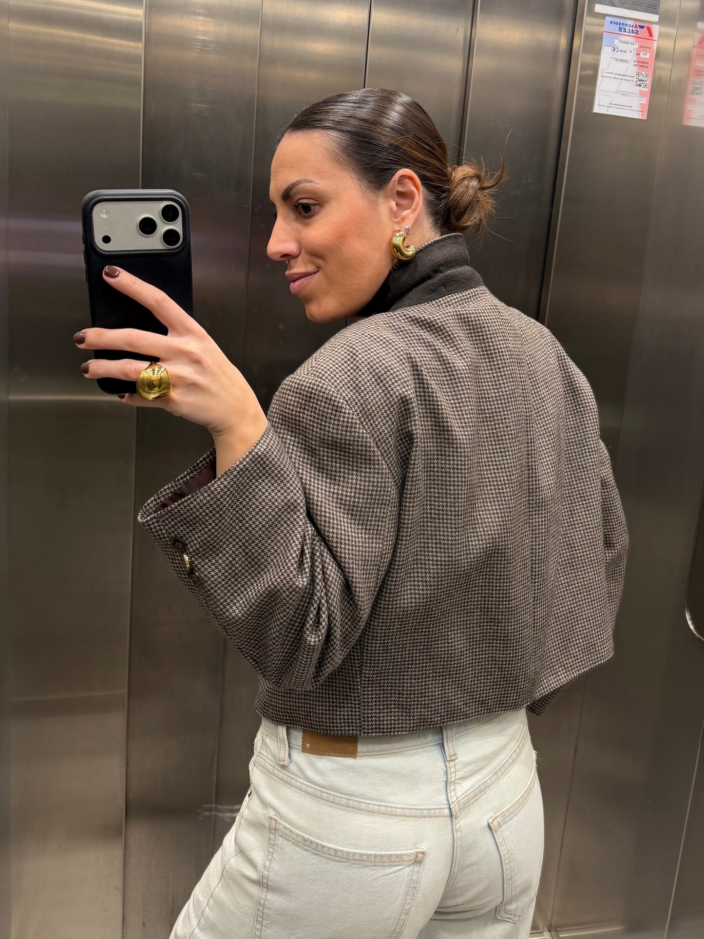 CROP GOLDEN BLAZER 046 vidalyestudio