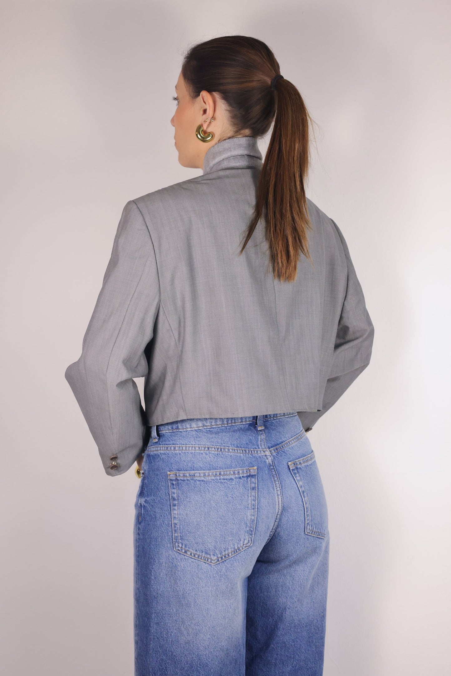 CROP GOLDEN BLAZER 4 vidalyestudio