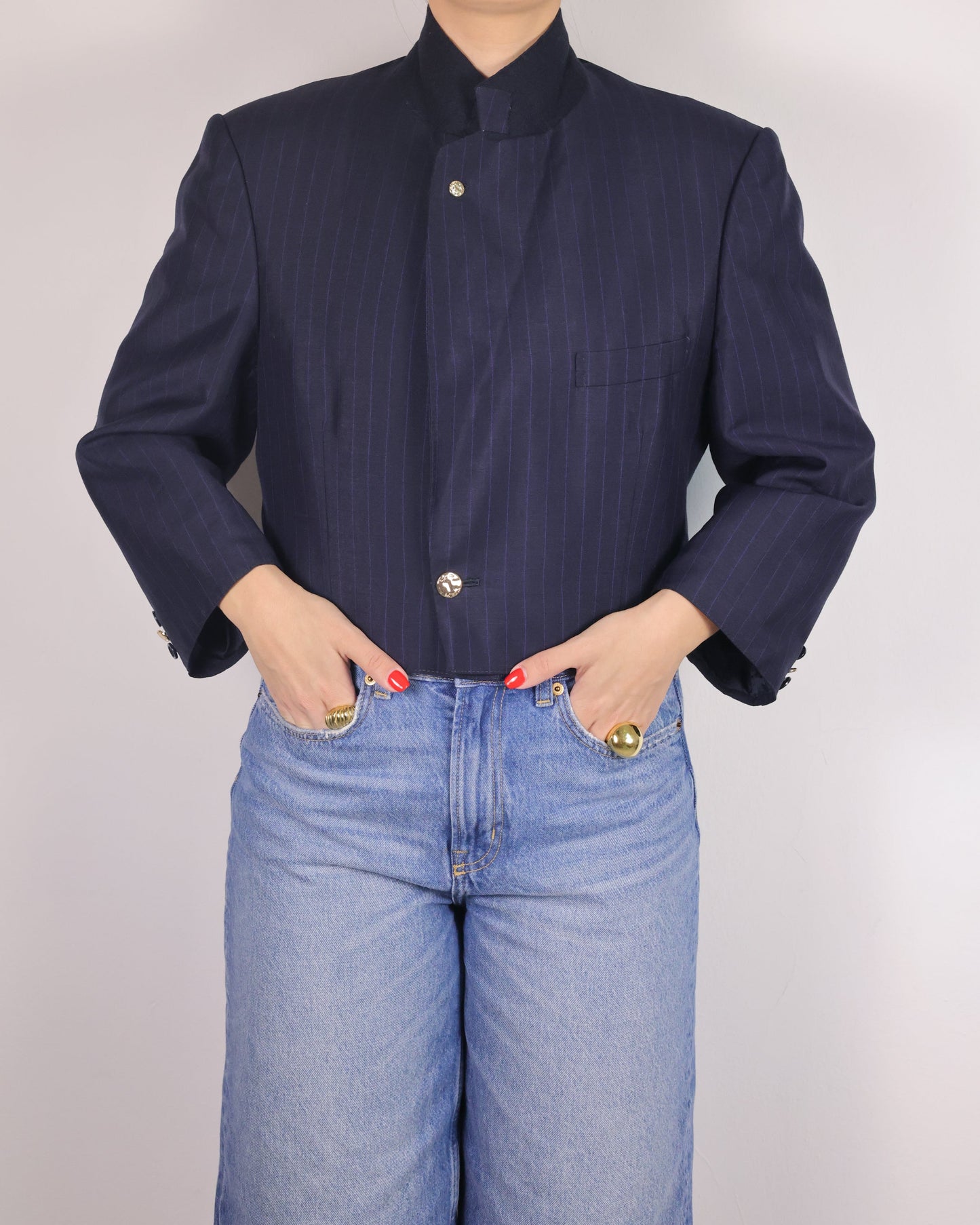 CROP GOLDEN BLAZER 3 vidalyestudio