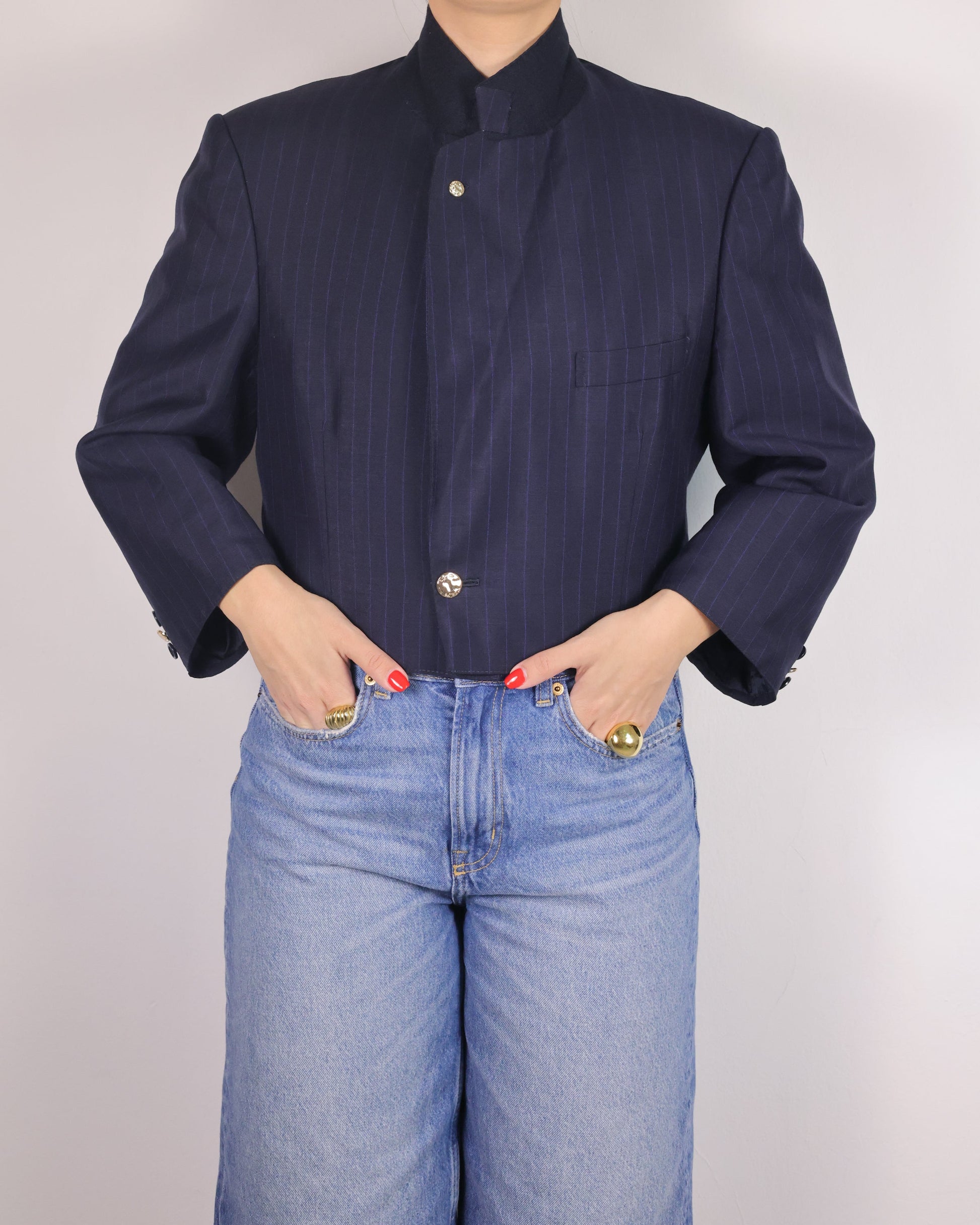 CROP GOLDEN BLAZER 3 vidalyestudio