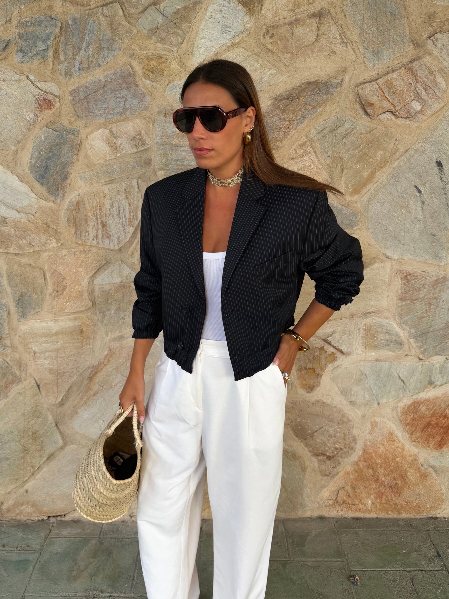 BOMBER AZUL RAYA DIPLOMÁTICA MICHAEL KORS 002 vidalyestudio