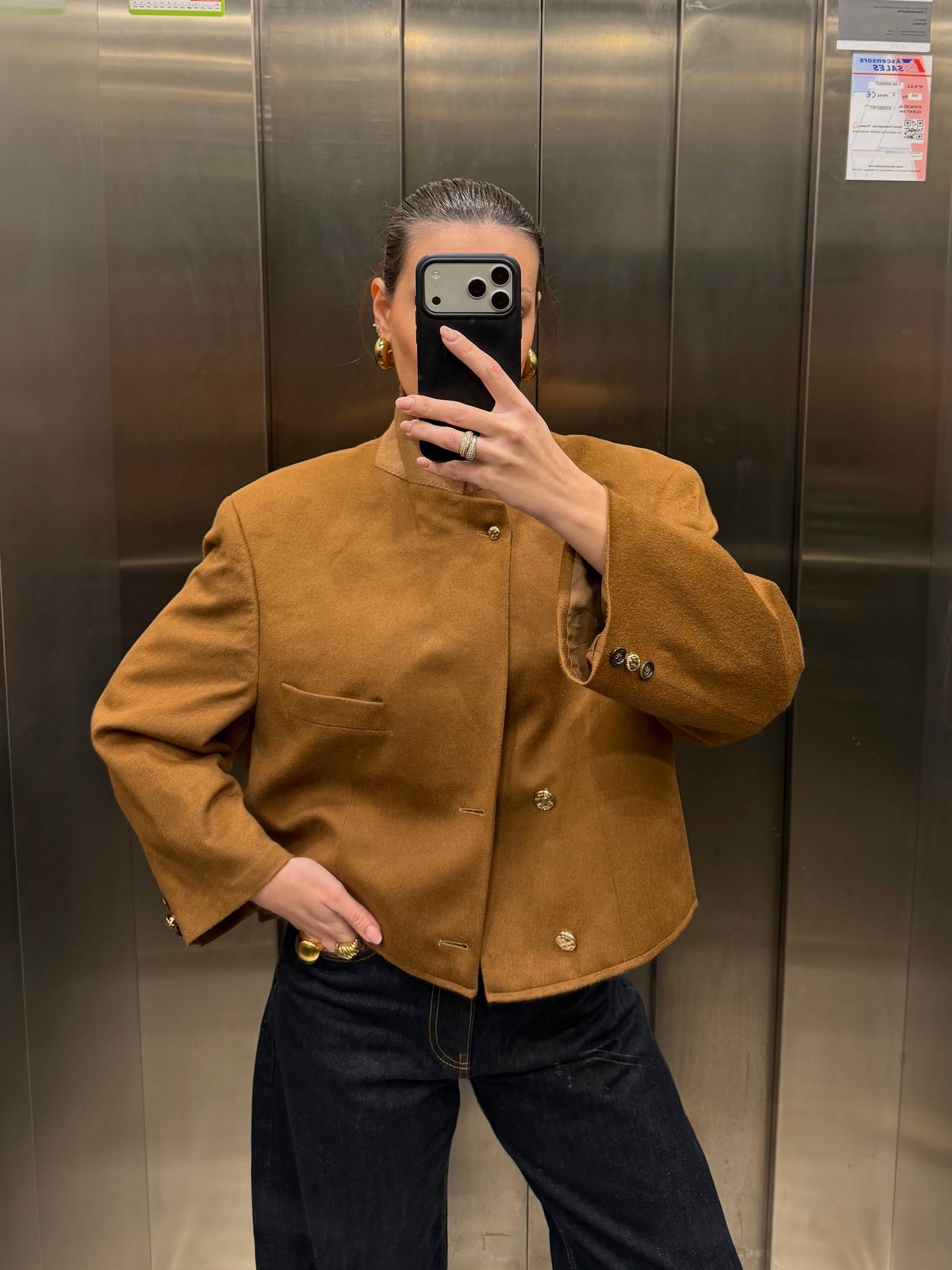 CROP GOLDEN BLAZER 011 vidalyestudio