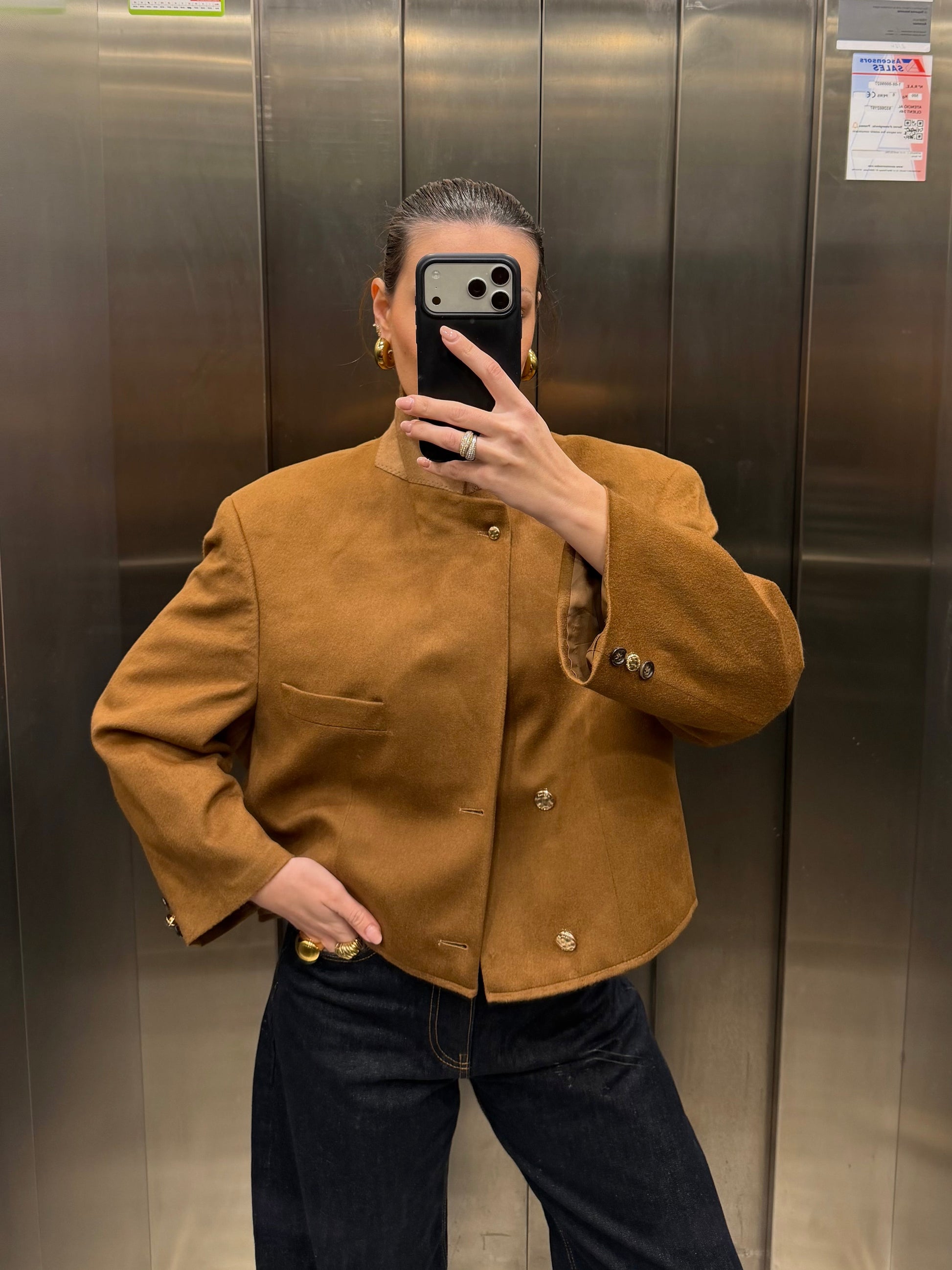 CROP GOLDEN BLAZER 011 vidalyestudio