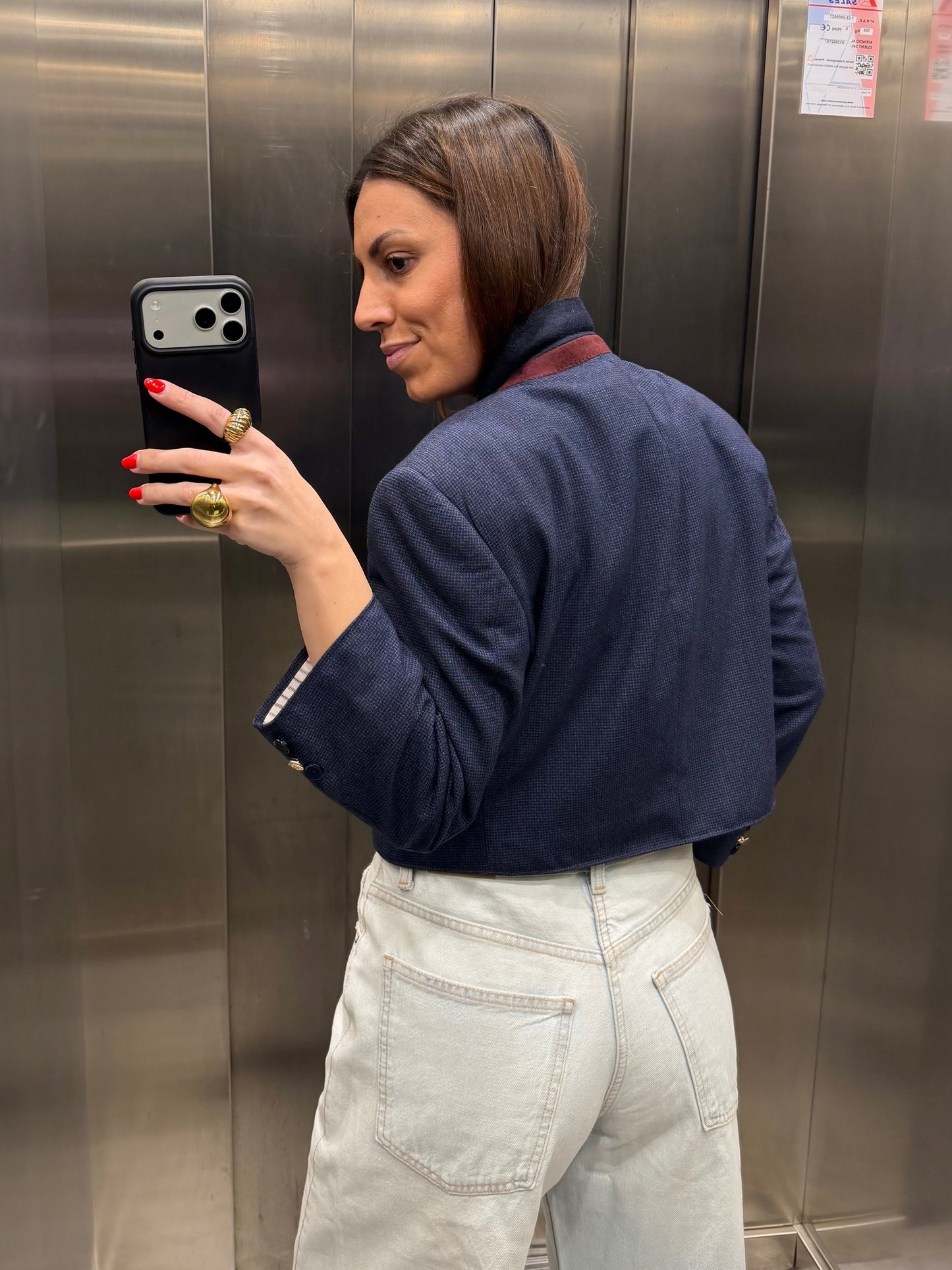 CROP GOLDEN BLAZER 034 vidalyestudio