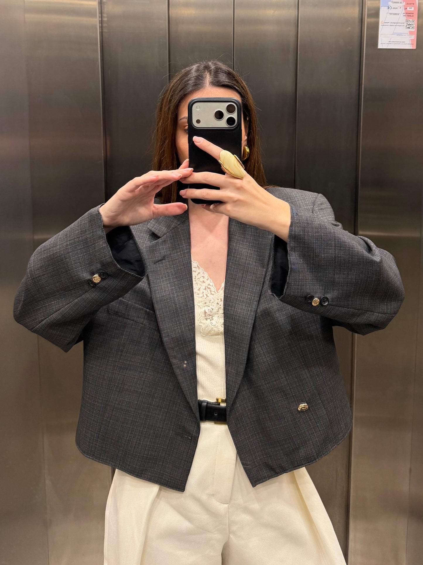 CROP LUXURY BLAZER LOEWE 002 vidalyestudio