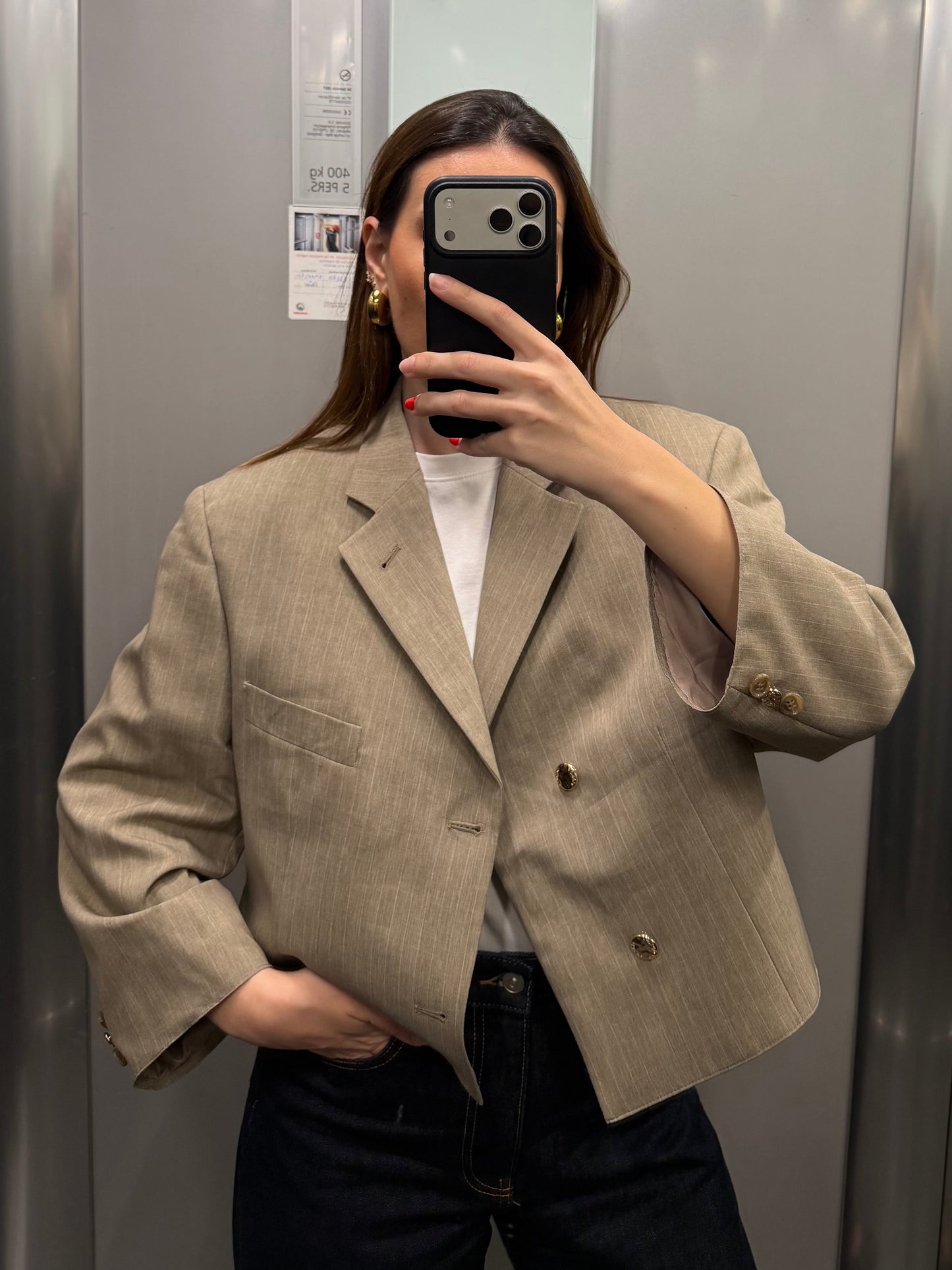 CROP GOLDEN BLAZER 036 vidalyestudio