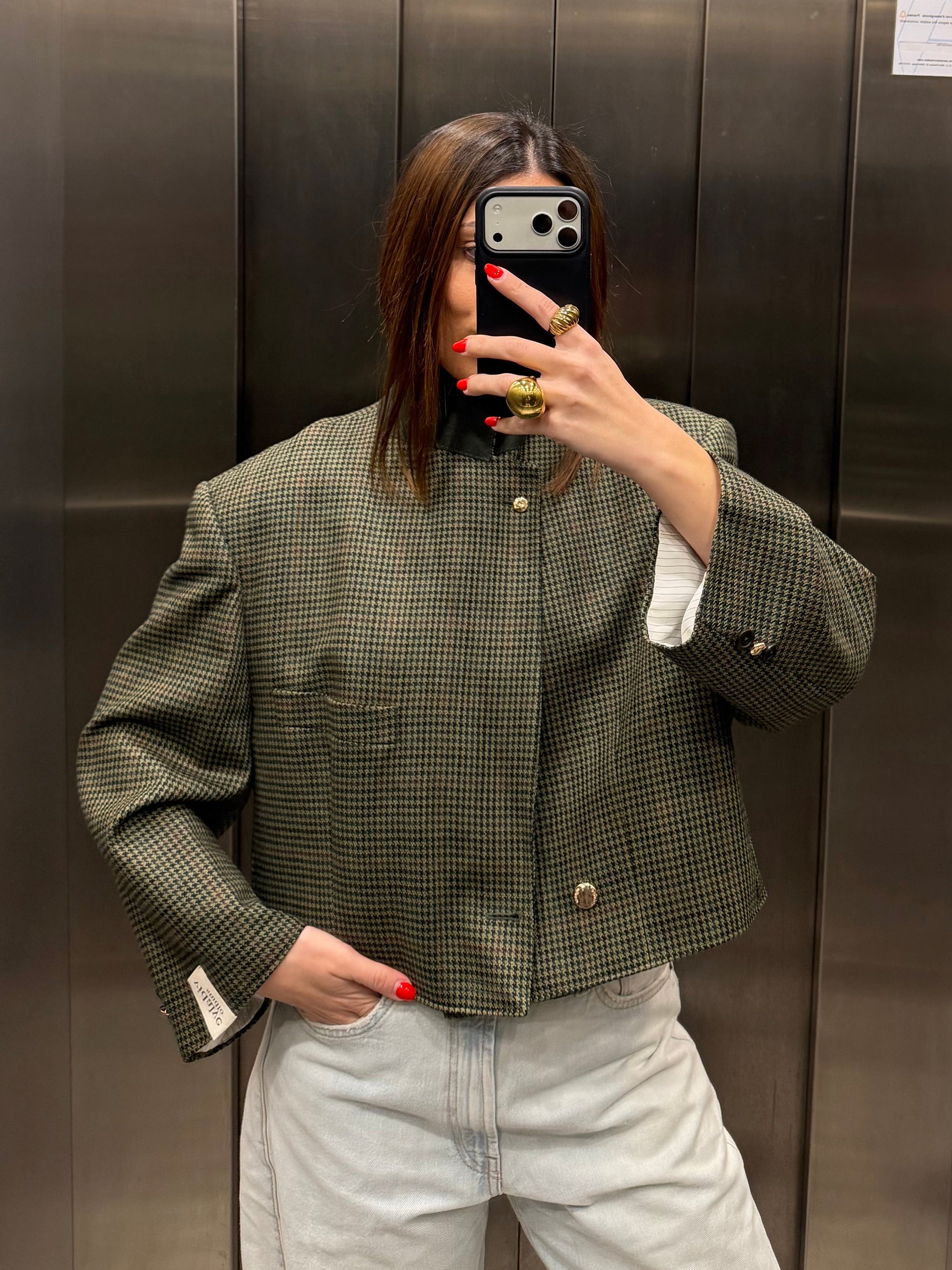 CROP GOLDEN BLAZER 028 vidalyestudio